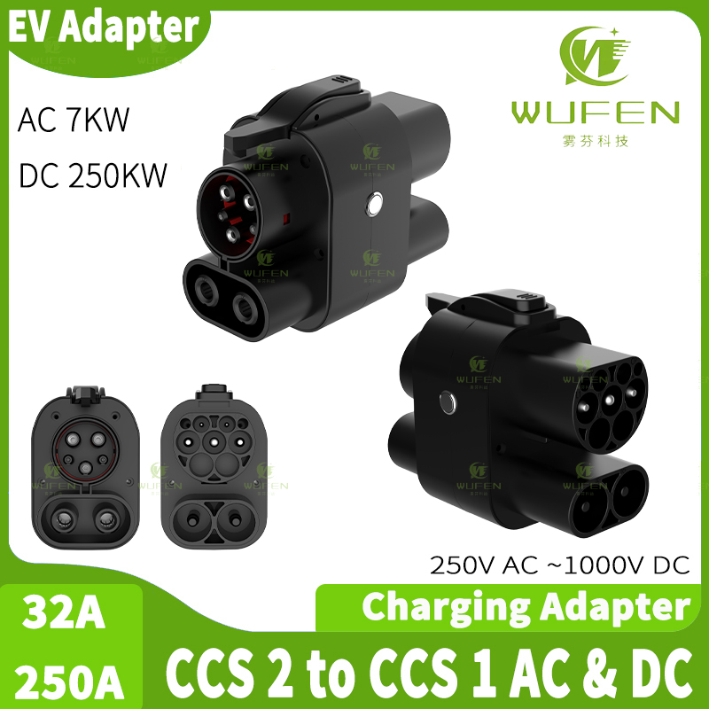 WUFEN AC & DC CCS2 To CCS1 DC  - đánh giá và giá Ccs2 To Ccs1 Fast Charge Adapter 250Kw