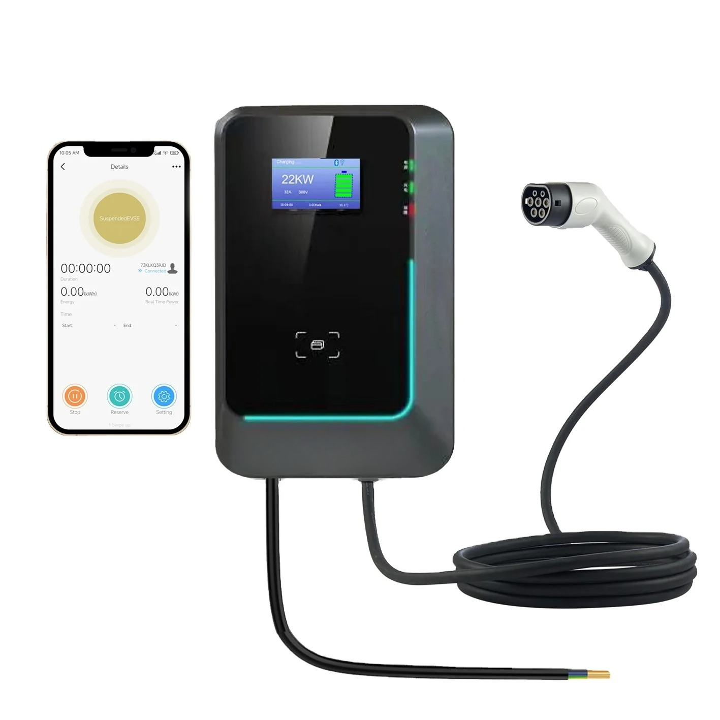 2025 Hot Sale 7kw/11kw/22kw AC - đánh giá và giá 22Kw Wallbox Type 2 Ocpp Rfid
