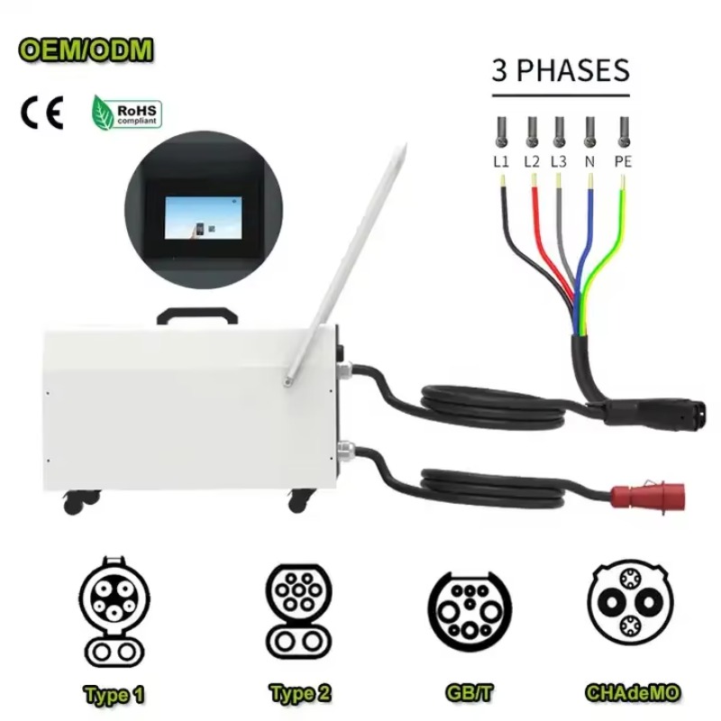 20KW-40KW EV Portable Charging - đánh giá và giá Portable Dc Fast Charger 20Kw Ccs2