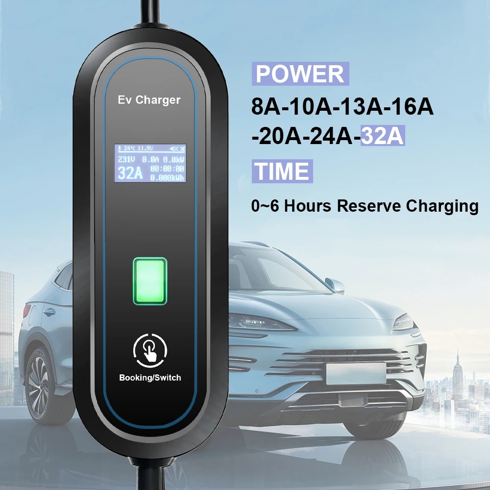 Portable GBT EV Charger Wallbo - đánh giá và giá Portable Ev Charger 32A Type 2 Cee Plug