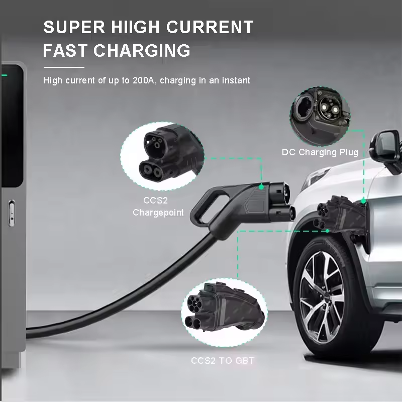 Dc Ccs2 to Gbt Adapter Combo 2 - đánh giá và giá Gb/T To Ccs2 200A Fast Charging Adapter