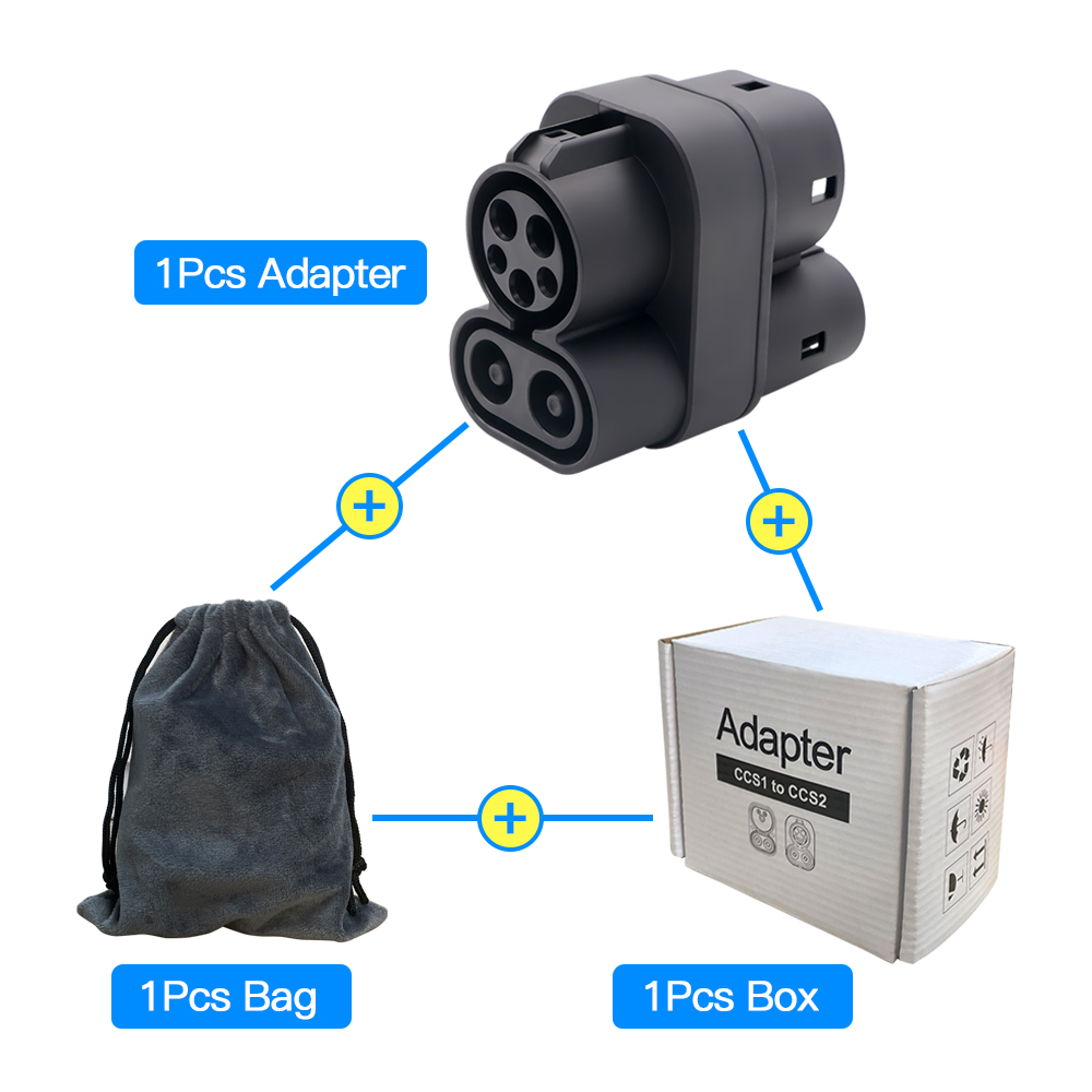 CCS1 to CCS2 EV Charger Adapte - đánh giá và giá Ccs2 To Ccs1 Fast Charge Adapter 250Kw